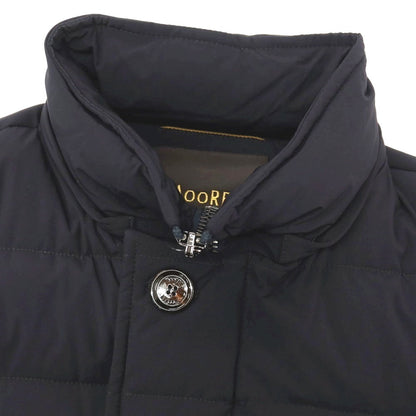【中古】ムーレー MOORER ACQUA ナイロンポリウレタン ダウンジャケット ネイビー【サイズ42】【 状態ランクA 】【 メンズ 】