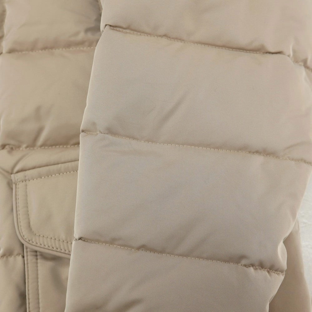 【中古】ムーレー MOORER ポリエステル ダウンジャケット ライトグレージュ【サイズ42】【 状態ランクC 】【 メンズ 】