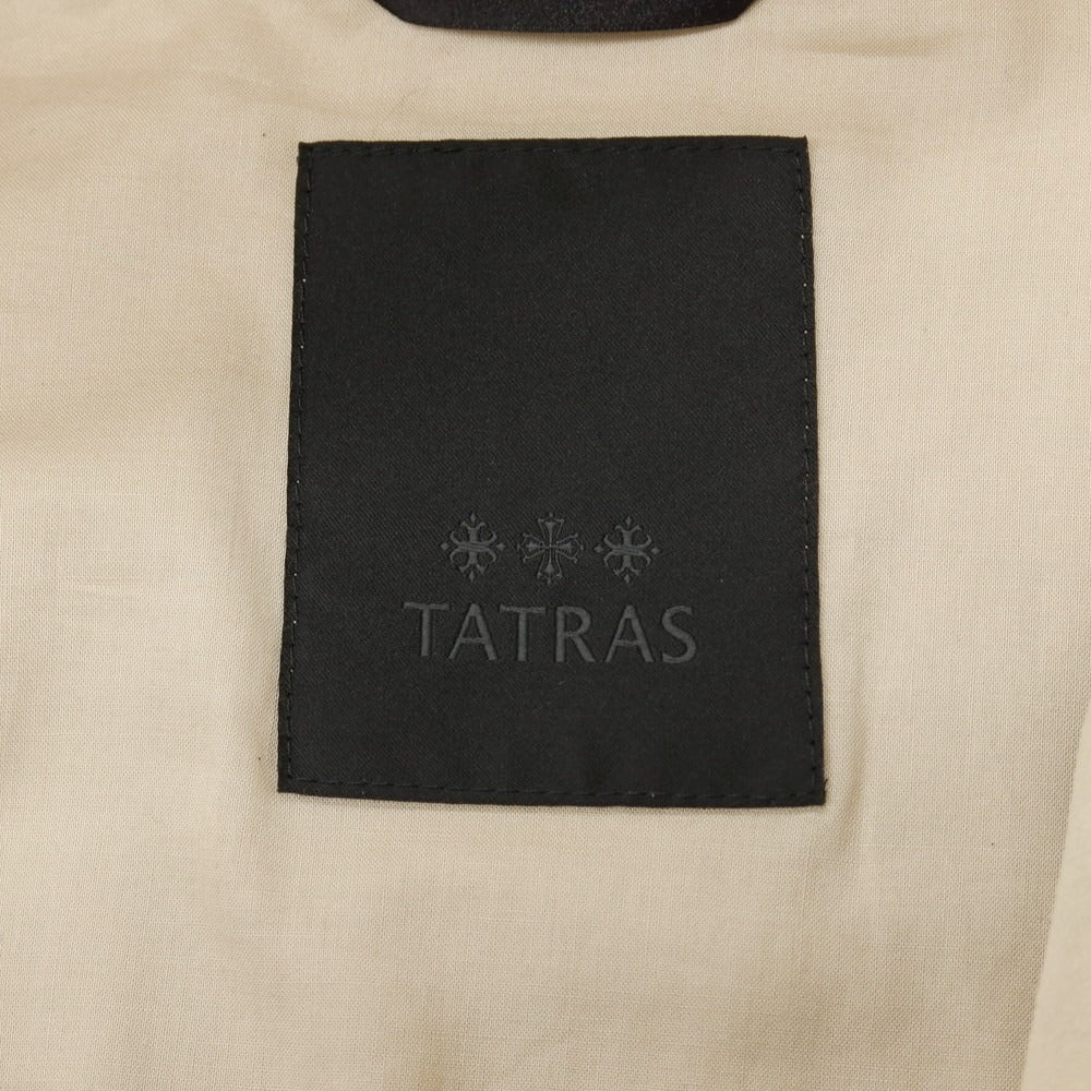 【中古】タトラス TATRAS 人工皮革 スエード フェイクレザー スタンドカラー ダブルジップブルゾン ライトベージュ【サイズ1】【 状態ランクB 】【 メンズ 】