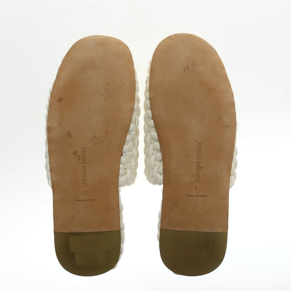 【中古】【未使用】ボッテガヴェネタ BOTTEGAVENETA 716265V2IL0 レザー サンダル ホワイト【サイズ41】【 状態ランクS 】【 メンズ 】
