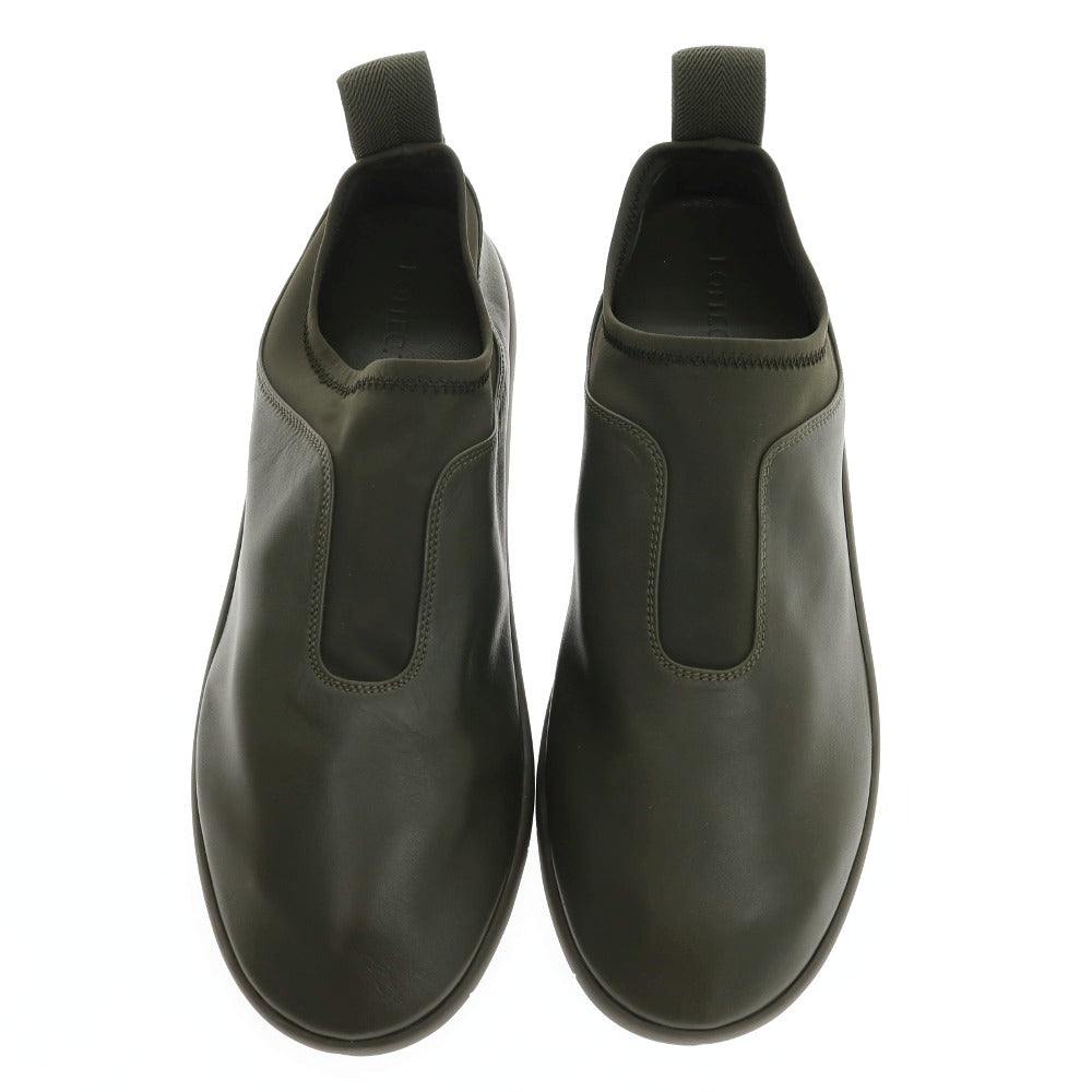【中古】【未使用】ボッテガヴェネタ BOTTEGAVENETA 651305 レザー スリッポン オリーブ【サイズ41】【 状態ランクS 】【 メンズ 】