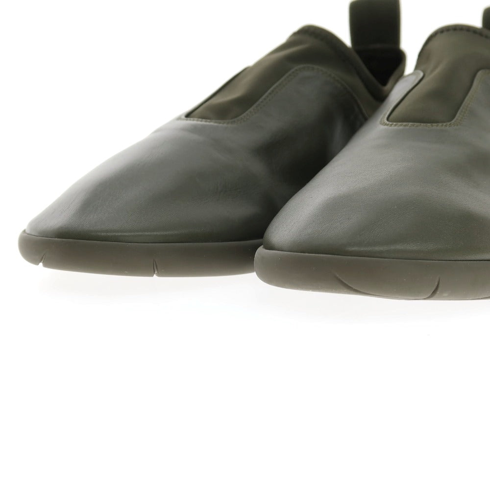 【中古】【未使用】ボッテガヴェネタ BOTTEGAVENETA 651305 レザー スリッポン オリーブ【サイズ41】【 状態ランクS 】【 メンズ 】
