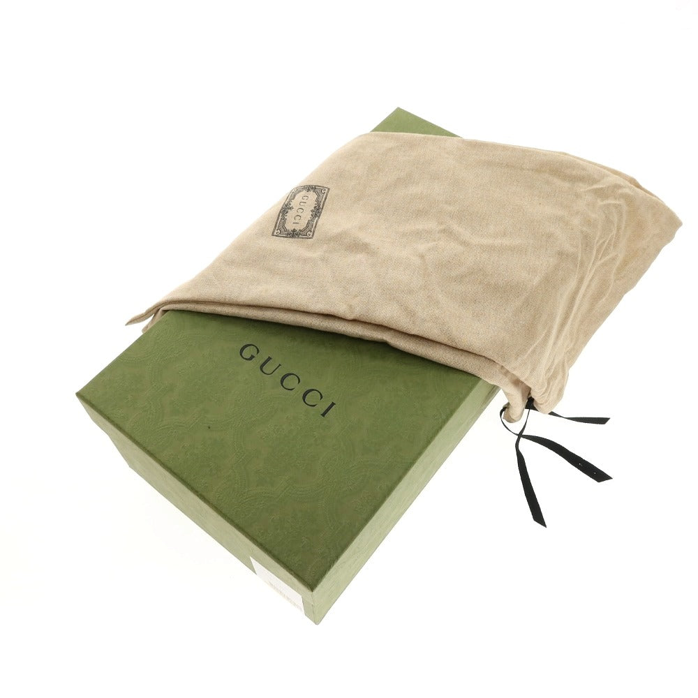 【中古】【未使用】グッチ GUCCI 65557919Y80 シェリーライン レザー ローファー ベージュxブラック【サイズ6 1/2】【 状態ランクS 】【 メンズ 】
