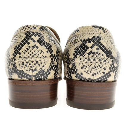 【中古】【未使用】グッチ GUCCI 65557919Y80 シェリーライン レザー ローファー ベージュxブラック【サイズ6 1/2】【 状態ランクS 】【 メンズ 】