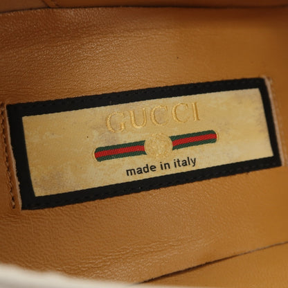 【中古】【未使用】グッチ GUCCI 6555790G0P0 シェリーライン レザー ローファー ライトグレー【サイズ6 1/2】【 状態ランクS 】【 メンズ 】