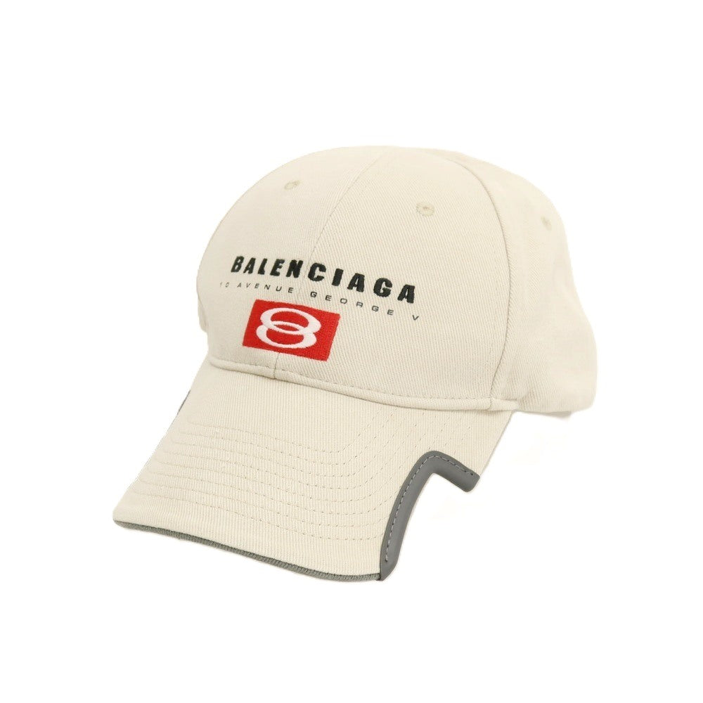 【中古】バレンシアガ BALENCIAGA コットン キャップ 帽子 ライトベージュ【サイズL】【 状態ランクA 】【 メンズ 】