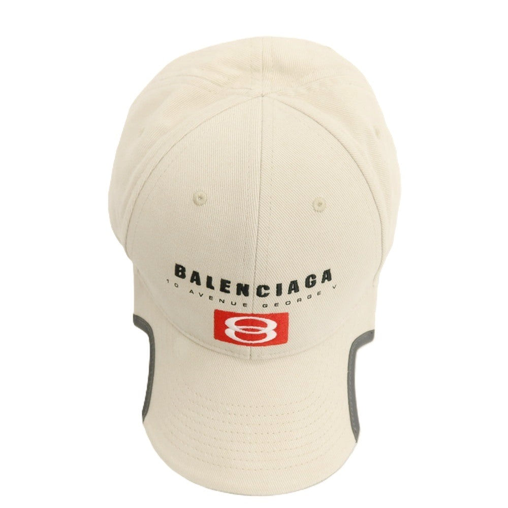 【中古】バレンシアガ BALENCIAGA コットン キャップ 帽子 ライトベージュ【サイズL】【 状態ランクA 】【 メンズ 】