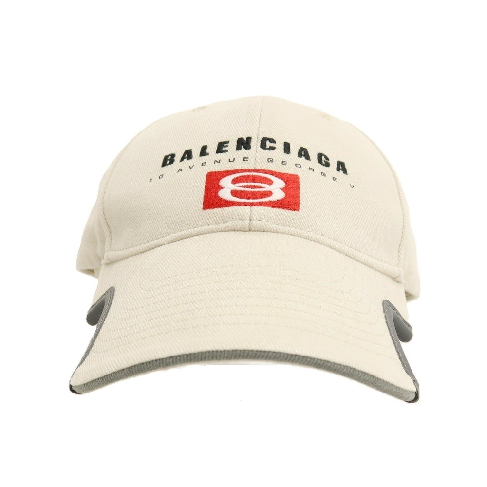【中古】バレンシアガ BALENCIAGA コットン キャップ 帽子 ライトベージュ【サイズL】【 状態ランクA 】【 メンズ 】