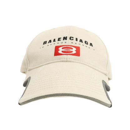【中古】バレンシアガ BALENCIAGA コットン キャップ 帽子 ライトベージュ【サイズL】【 状態ランクA 】【 メンズ 】