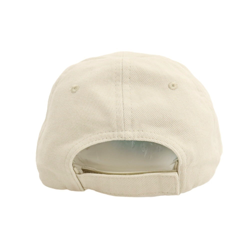 【中古】バレンシアガ BALENCIAGA コットン キャップ 帽子 ライトベージュ【サイズL】【 状態ランクA 】【 メンズ 】