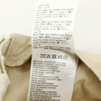 【中古】バレンシアガ BALENCIAGA コットン キャップ 帽子 ライトベージュ【サイズL】【 状態ランクA 】【 メンズ 】