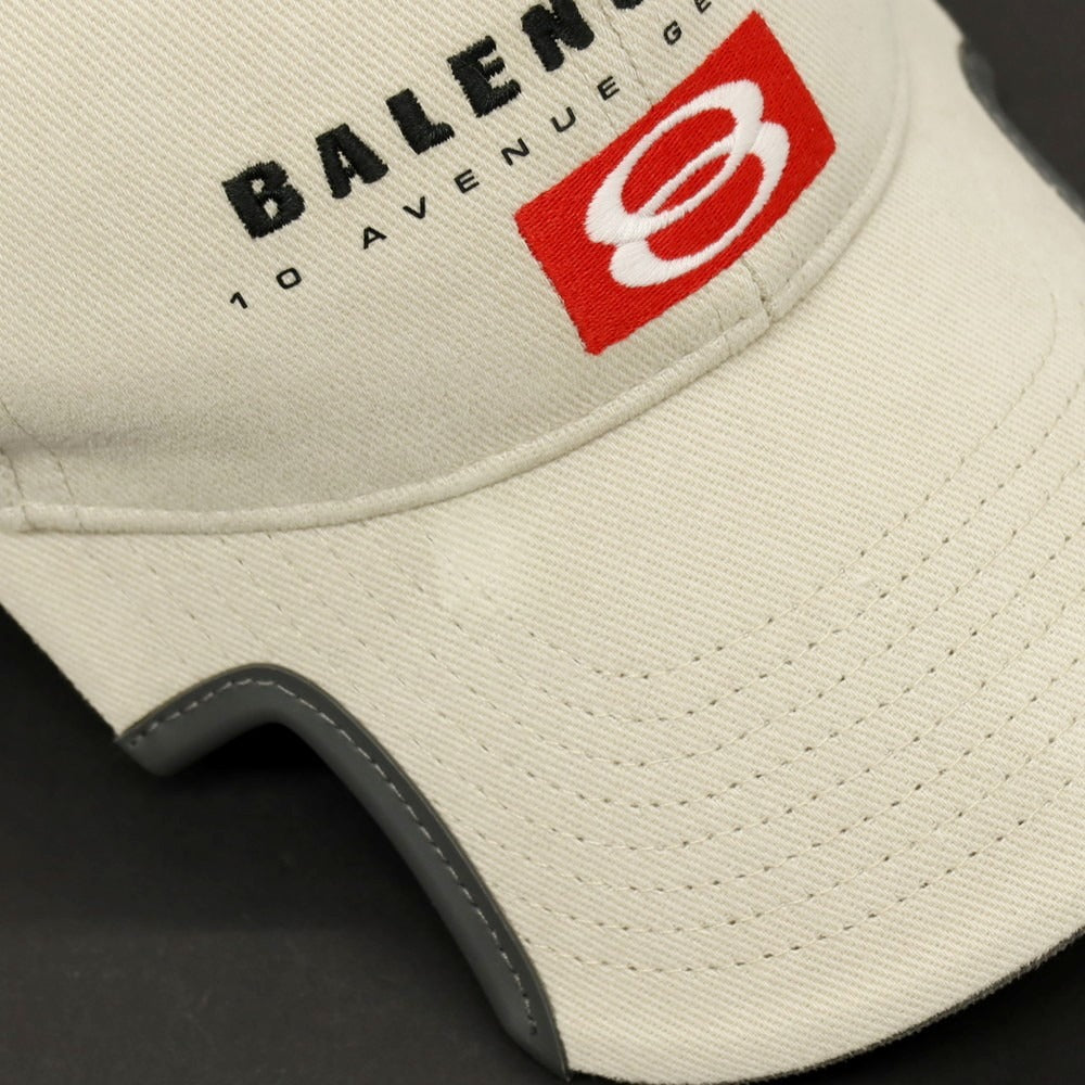【中古】バレンシアガ BALENCIAGA コットン キャップ 帽子 ライトベージュ【サイズL】【 状態ランクA 】【 メンズ 】