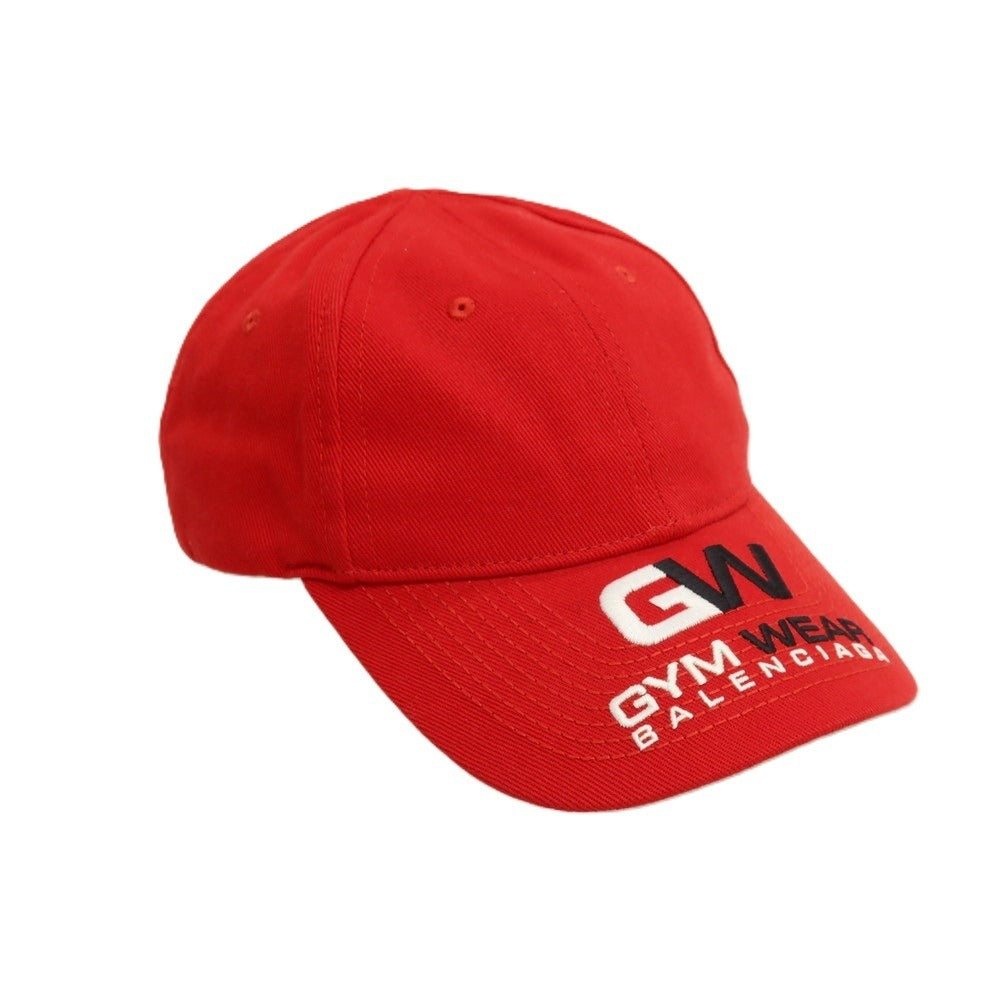 【中古】バレンシアガ BALENCIAGA GYM WEAR コットン キャップ 帽子 レッド【サイズL】【 状態ランクA 】【 メンズ 】