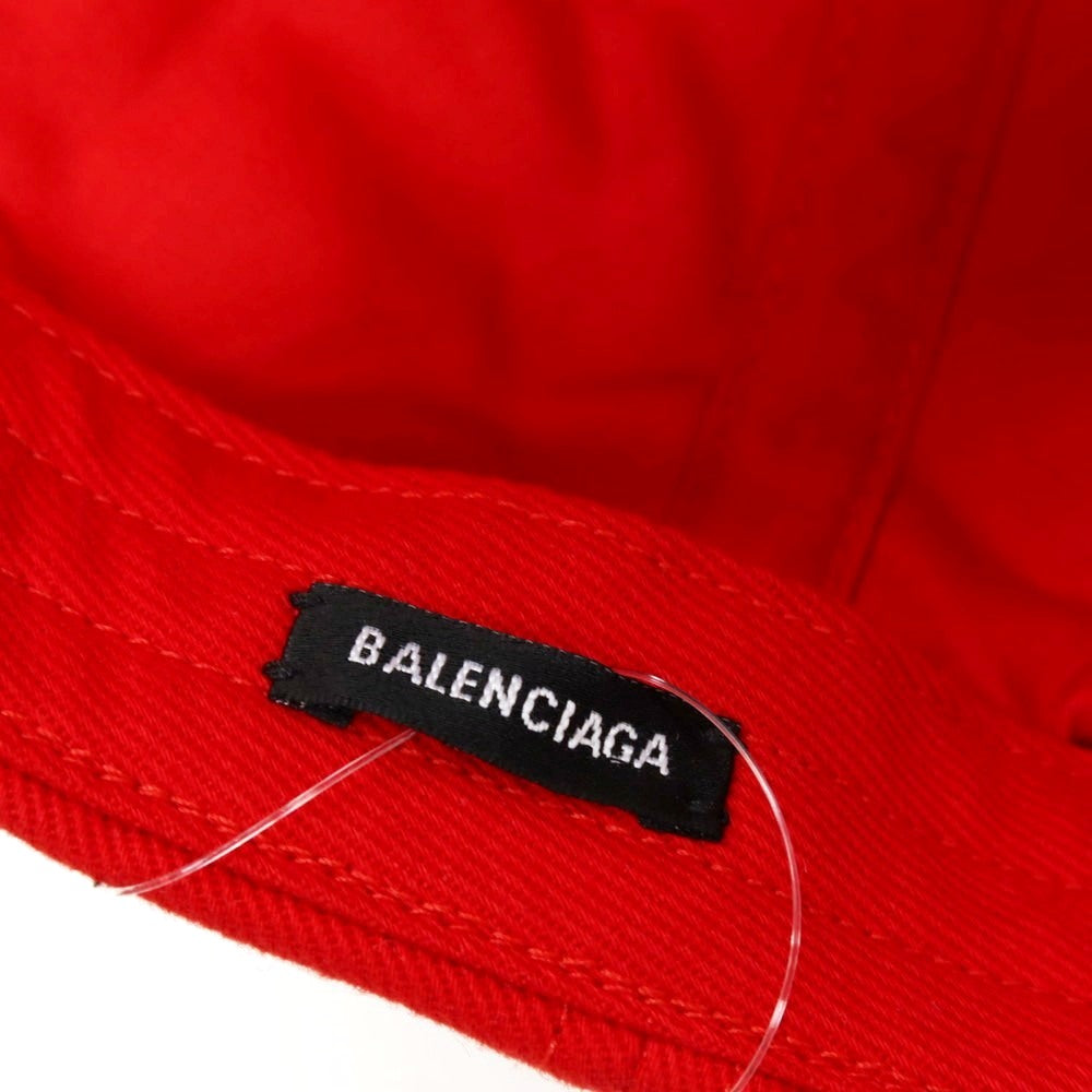 【中古】バレンシアガ BALENCIAGA GYM WEAR コットン キャップ 帽子 レッド【サイズL】【 状態ランクA 】【 メンズ 】