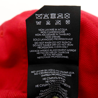 【中古】【未使用】バレンシアガ BALENCIAGA コットン キャップ 帽子 レッド【サイズL】【 状態ランクS 】【 メンズ 】