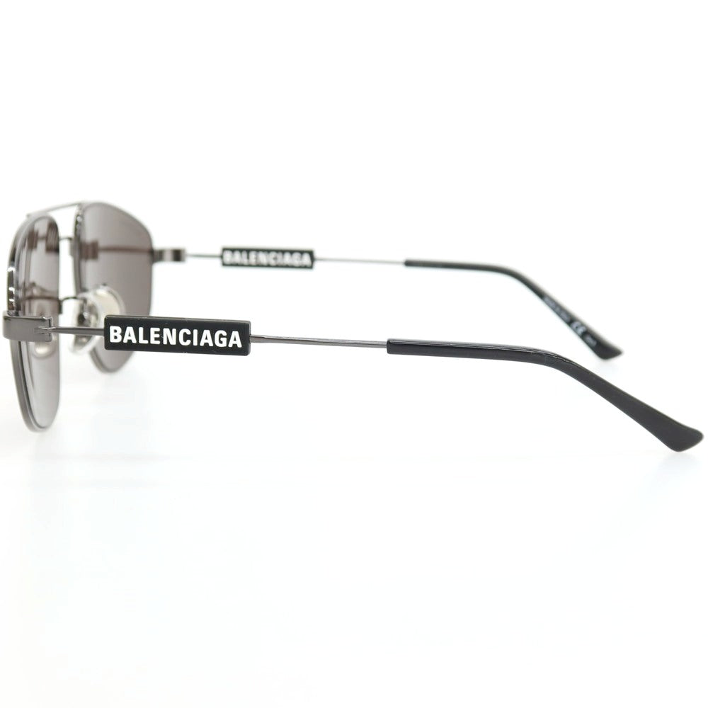 中古】バレンシアガ BALENCIAGA ニッケル合金 サングラス ブラック