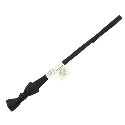 【中古】サンローランパリ SAINT LAURENT PARIS シルク サテン ボウタイ 蝶ネクタイ ブラック【 状態ランクA 】【 メンズ 】