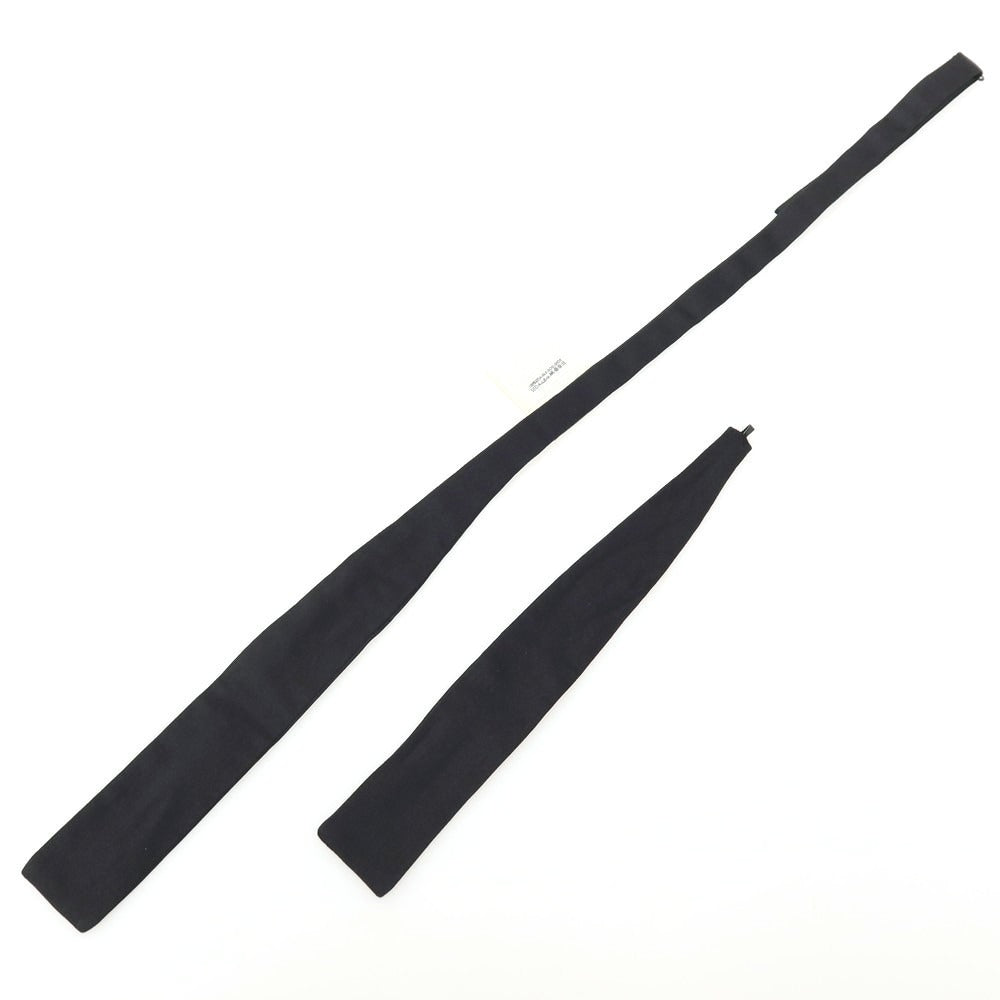 【中古】サンローランパリ SAINT LAURENT PARIS シルク サテン ボウタイ 蝶ネクタイ ブラック【 状態ランクA 】【 メンズ 】