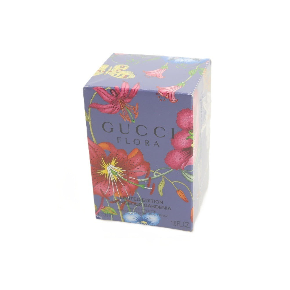 【中古】【未使用】グッチ GUCCI FLORA GORGEOUS GARDENIA オードトワレ 香水 ブルーパープル【サイズ50ml】【 状態ランクS 】【 ユニセックス 】