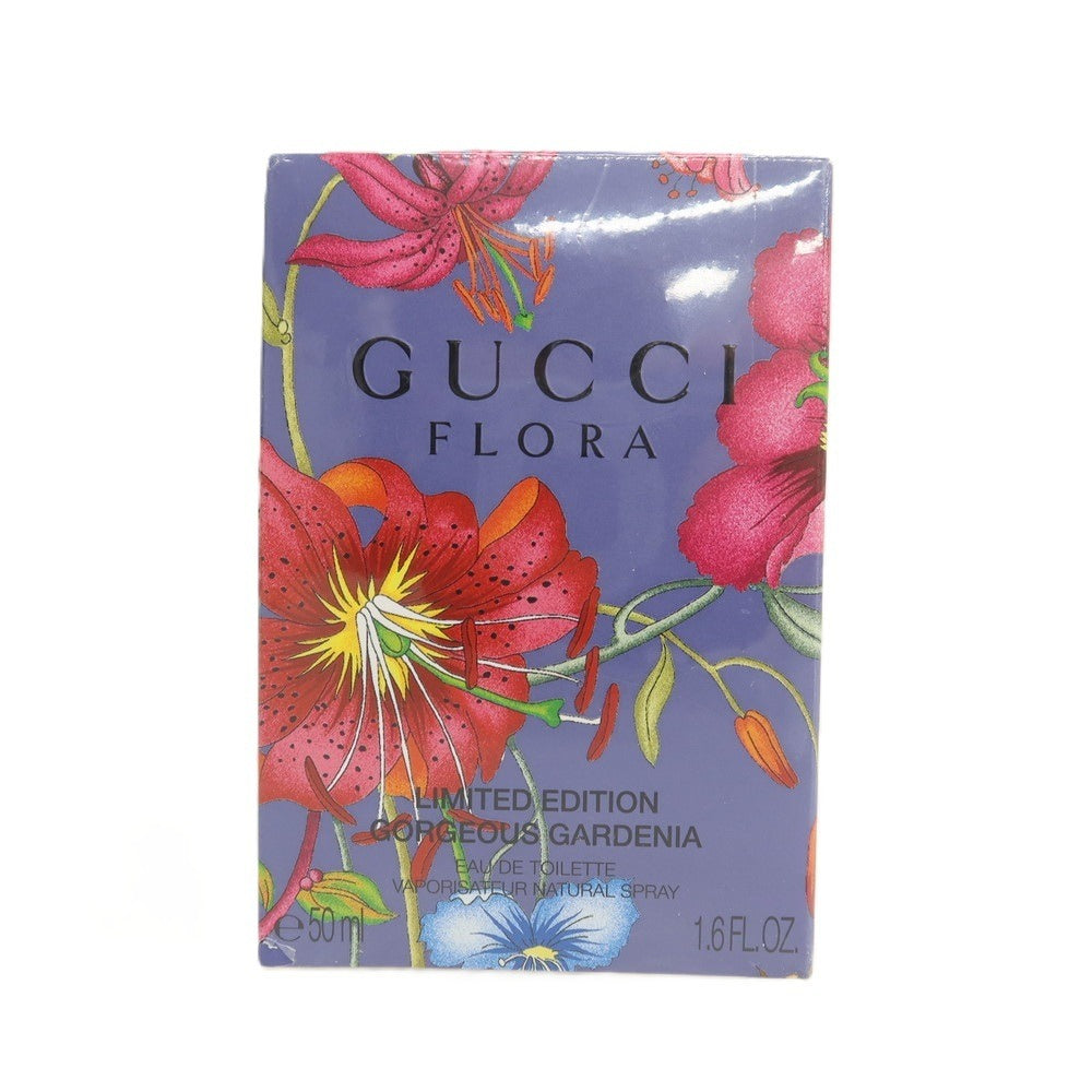 【中古】【未使用】グッチ GUCCI FLORA GORGEOUS GARDENIA オードトワレ 香水 ブルーパープル【サイズ50ml】【 状態ランクS 】【 ユニセックス 】