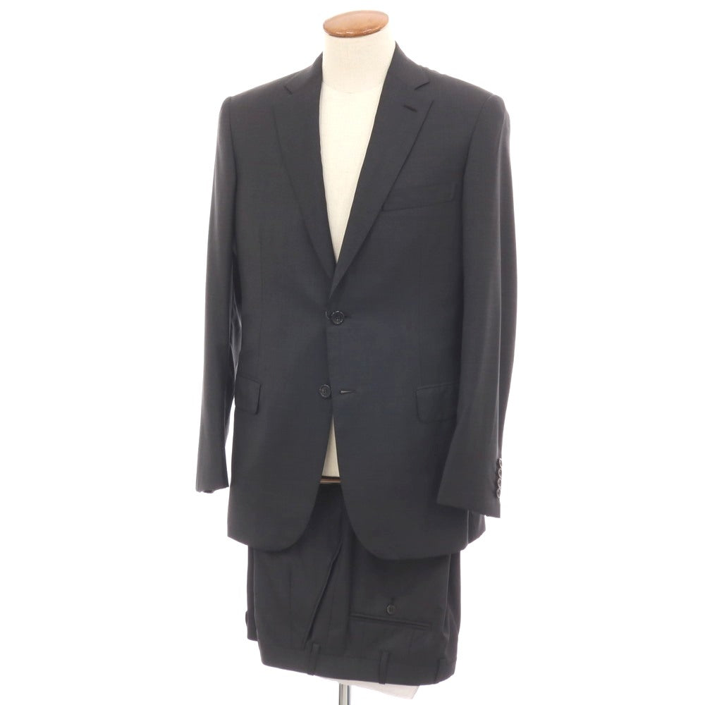【中古】【未使用】ブリオーニ Brioni Super160’s ウール 2つボタンスーツ チャコールグレー【サイズ48 R】【 状態ランクS 】【 メンズ 】