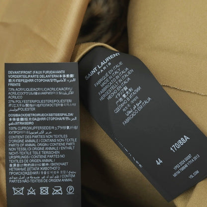 【中古】サンローラン SAINT LAURENT ツイルコットン ステンカラーコート ベージュ【サイズ44】【 状態ランクA 】【 メンズ 】