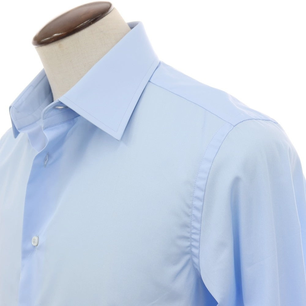 【中古】【未使用】ブリオーニ Brioni コットン レギュラーカラー ドレスシャツ ブルー【サイズ41】【 状態ランクS 】【 メンズ 】