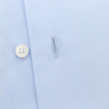 【中古】【未使用】ブリオーニ Brioni コットン レギュラーカラー ドレスシャツ ブルー【サイズ41】【 状態ランクS 】【 メンズ 】