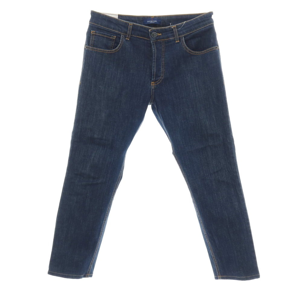 【中古】アントレアミ ENTRE AMIS ストレッチ コットン デニムパンツ ジーンズ ネイビー【サイズ34】【 状態ランクB 】【 メンズ 】