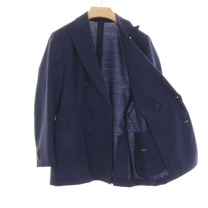 【中古】ラルディーニ LARDINI ウール ダブル6B テーラードジャケット ネイビー【サイズ46 7REG】【 状態ランクB 】【 メンズ 】