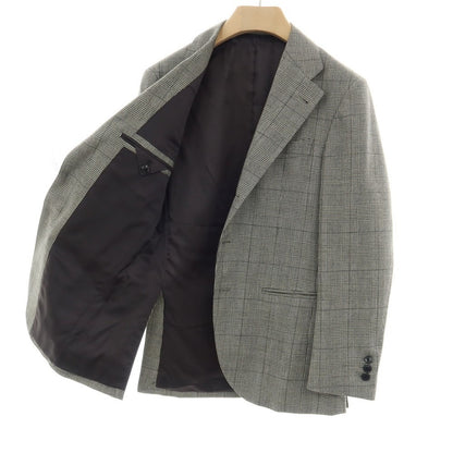 【中古】サルトリア ラファニエロ Sartoria Raffaniello ウール グレンチェック 3B テーラードジャケット ブラックxホワイト【サイズ44】【 状態ランクB 】【 メンズ 】