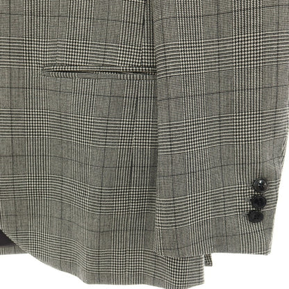 【中古】サルトリア ラファニエロ Sartoria Raffaniello ウール グレンチェック 3B テーラードジャケット ブラックxホワイト【サイズ44】【 状態ランクB 】【 メンズ 】