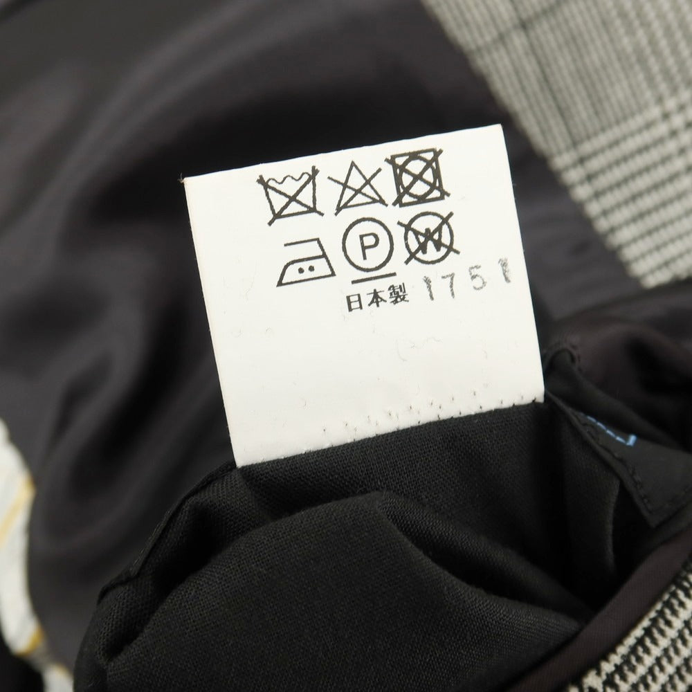 【中古】サルトリア ラファニエロ Sartoria Raffaniello ウール グレンチェック 3B テーラードジャケット ブラックxホワイト【サイズ44】【 状態ランクB 】【 メンズ 】