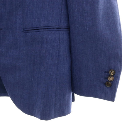 【中古】サルトリア ラファニエロ Sartoria Raffaniello ウールシルクリネン 3B テーラードジャケット ネイビー【サイズ44】【 状態ランクB 】【 メンズ 】