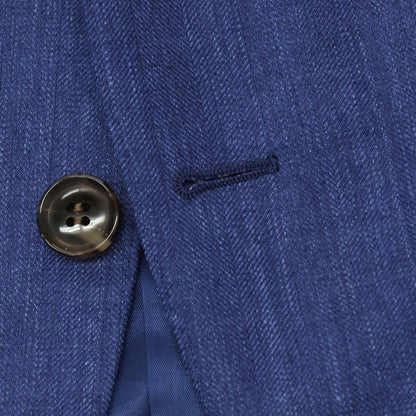 【中古】サルトリア ラファニエロ Sartoria Raffaniello ウールシルクリネン 3B テーラードジャケット ネイビー【サイズ44】【 状態ランクB 】【 メンズ 】