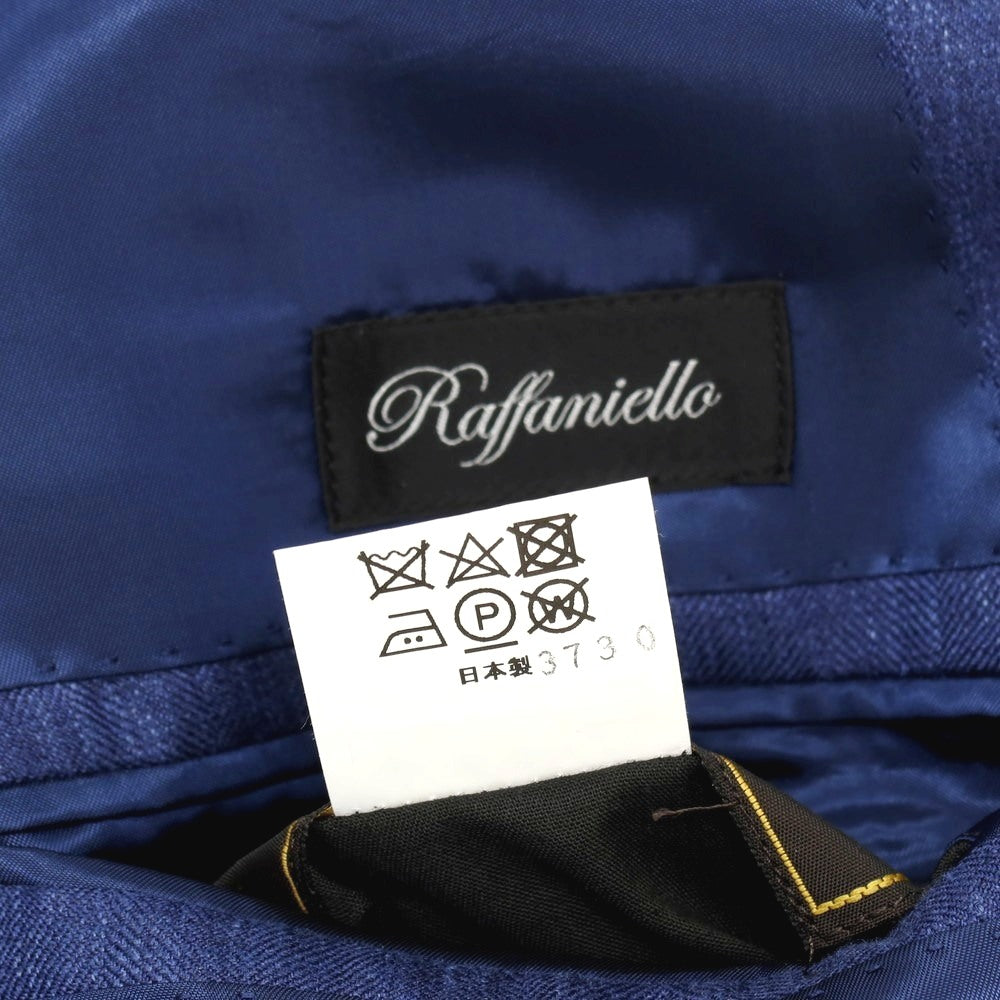 【中古】サルトリア ラファニエロ Sartoria Raffaniello ウールシルクリネン 3B テーラードジャケット ネイビー【サイズ44】【 状態ランクB 】【 メンズ 】