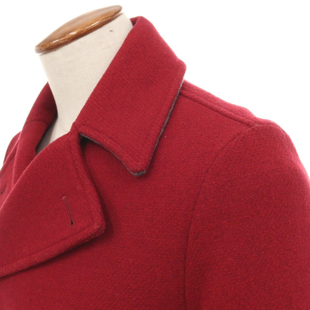 【中古】カンプリン CAMPLIN ウールポリエステルナイロン 中綿入り ピーコート レッド【サイズ46】【 状態ランクB 】【 メンズ 】