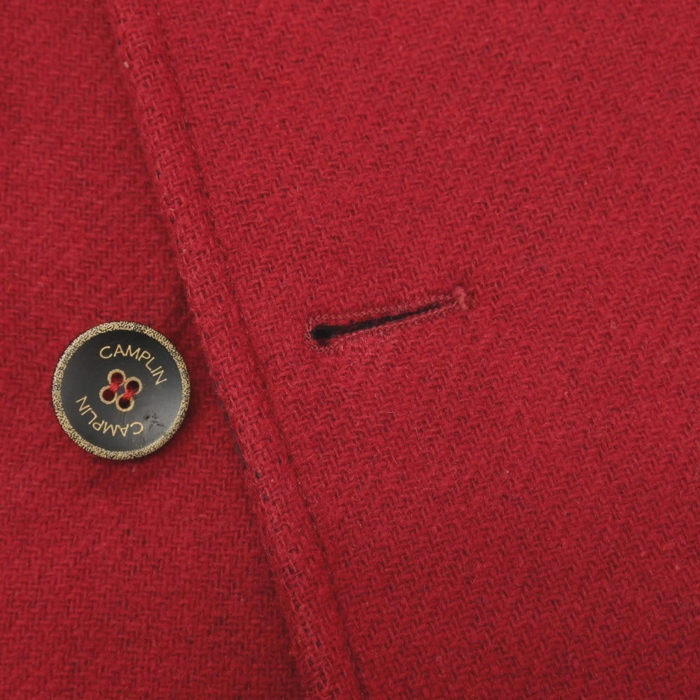 【中古】カンプリン CAMPLIN ウールポリエステルナイロン 中綿入り ピーコート レッド【サイズ46】【 状態ランクB 】【 メンズ 】