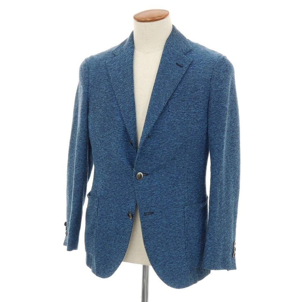 【中古】ボリオリ BOGLIOLI DOVER コットンシルク 3B テーラードジャケット ライトブルー【サイズ46】【 状態ランクD 】【 メンズ 】