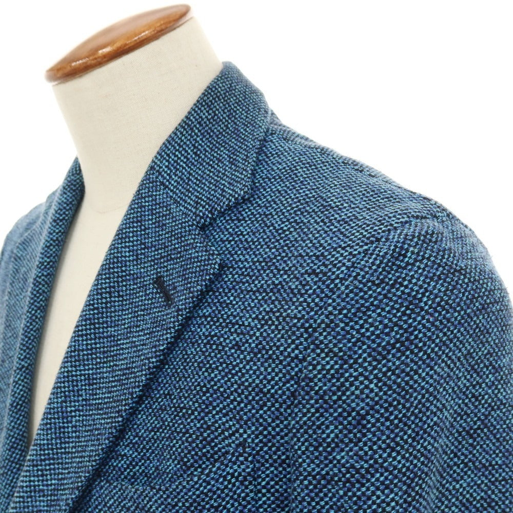 【中古】ボリオリ BOGLIOLI DOVER コットンシルク 3B テーラードジャケット ライトブルー【サイズ46】【 状態ランクD 】【 メンズ 】
