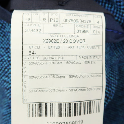 【中古】ボリオリ BOGLIOLI DOVER コットンシルク 3B テーラードジャケット ライトブルー【サイズ46】【 状態ランクD 】【 メンズ 】
