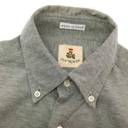 【中古】ギローバー GUY ROVER コットン 鹿の子 ボタンダウン カジュアルシャツ グレー【サイズM】【 状態ランクC 】【 メンズ 】