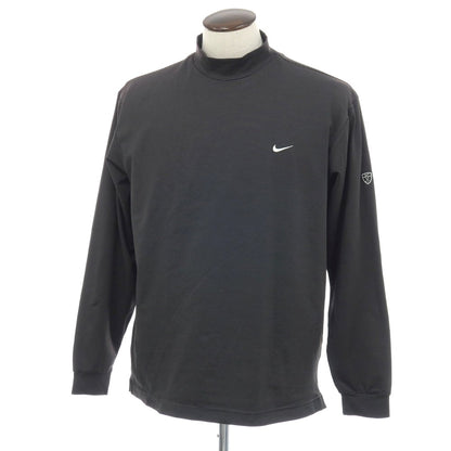 【中古】ナイキ NIKE タイガーウッズ ポリエステルポリウレタン ボーダー 長袖Ｔシャツ ブラック系【サイズXL】【 状態ランクB 】【 メンズ 】