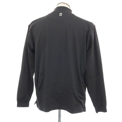 【中古】ナイキ NIKE タイガーウッズ ポリエステルポリウレタン ボーダー 長袖Ｔシャツ ブラック系【サイズXL】【 状態ランクB 】【 メンズ 】