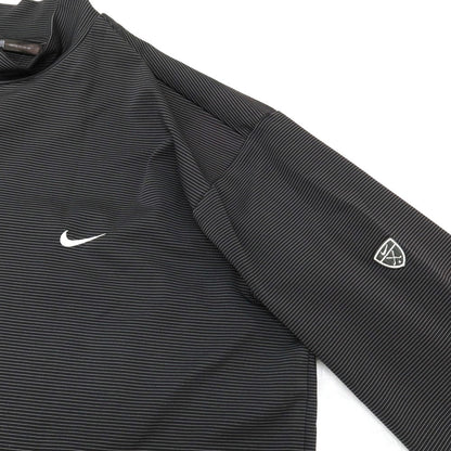 【中古】ナイキ NIKE タイガーウッズ ポリエステルポリウレタン ボーダー 長袖Ｔシャツ ブラック系【サイズXL】【 状態ランクB 】【 メンズ 】