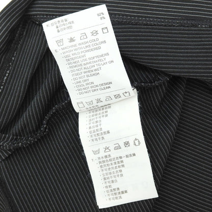 【中古】ナイキ NIKE タイガーウッズ ポリエステルポリウレタン ボーダー 長袖Ｔシャツ ブラック系【サイズXL】【 状態ランクB 】【 メンズ 】