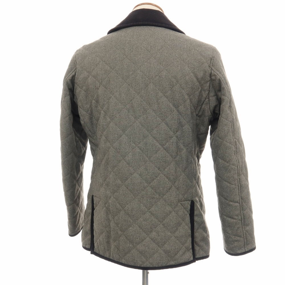 【中古】タケオキクチ TAKEO KIKUCHI ポリエステル 中綿入り キルティングブルゾン グレー【サイズ2】【 状態ランクC 】【 メンズ 】