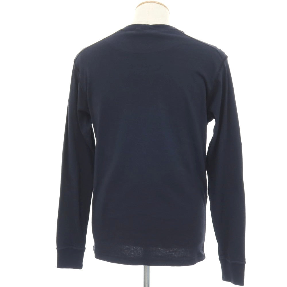 【中古】ストーンアイランド STONE ISLAND コットン クルーネック 長袖Ｔシャツ ダークネイビー【サイズS】【 状態ランクC 】【 メンズ 】