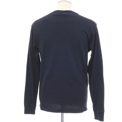 【中古】ストーンアイランド STONE ISLAND コットン クルーネック 長袖Ｔシャツ ダークネイビー【サイズS】【 状態ランクC 】【 メンズ 】