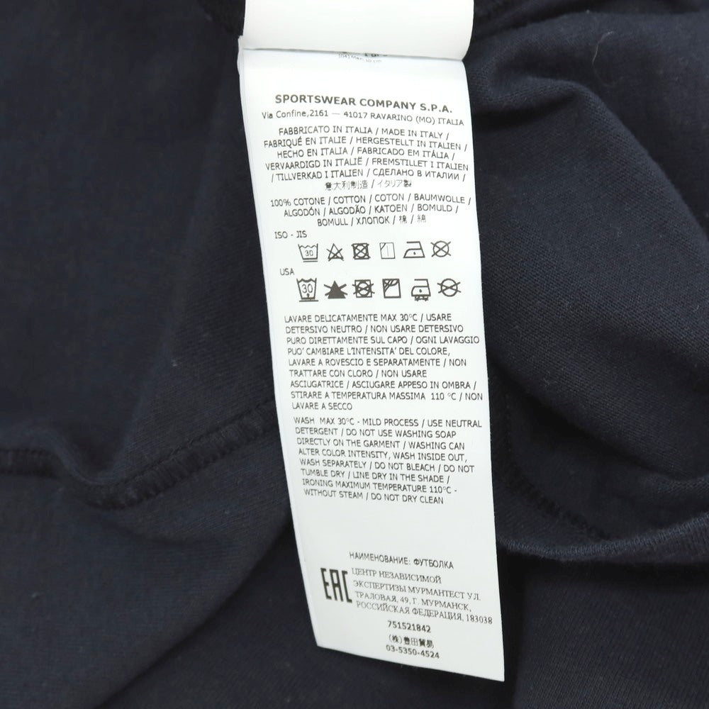 【中古】ストーンアイランド STONE ISLAND コットン クルーネック 長袖Ｔシャツ ダークネイビー【サイズS】【 状態ランクC 】【 メンズ 】